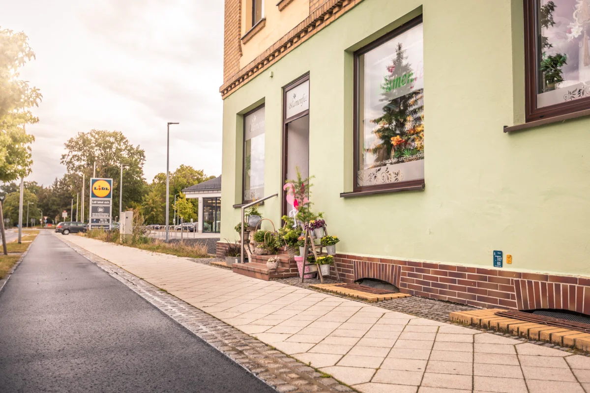Außenansicht der Blumenfee in der Spremberger Straße 12